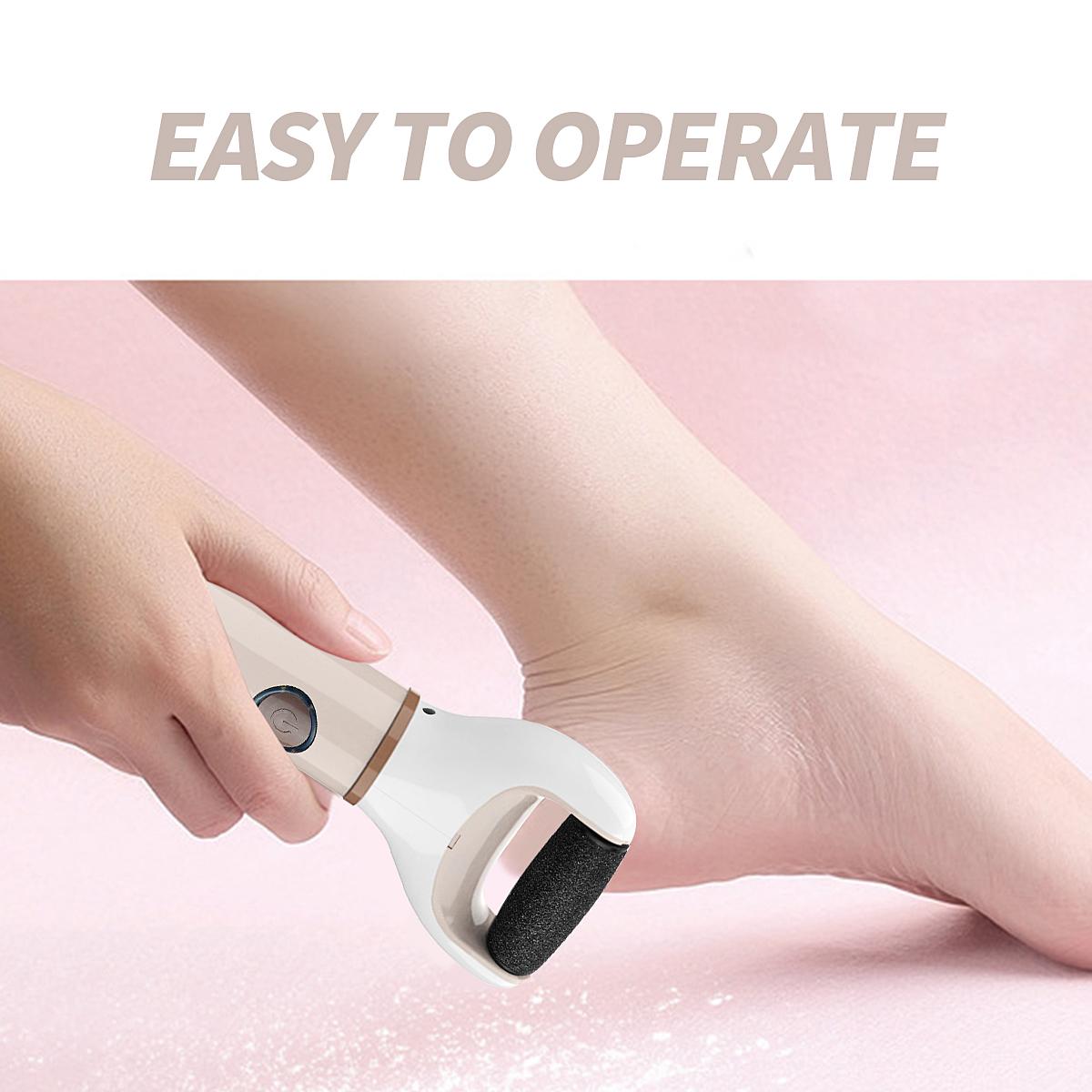 Electric Foot File, 1 Box Portable Foot Callus Remover, Foot Dead Skin Remover, Professional Pedicure Tool for Home & Salon Use, Callus Remover Feet