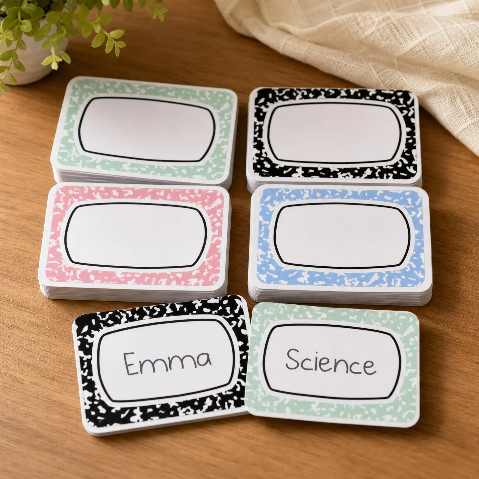 Cool for School Composition Name Tags/Labels - Multi-Pack (TCR9320)