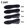 Unisex Invisible Height Increase Shoe Insoles, Air Cushioned Shock Absorption Insoles, Sizes 35-44, Adjustable Heel Heights, Removable Breathable Heightening Insoles, Height Increasing Insole, Shock Absorbing Insole