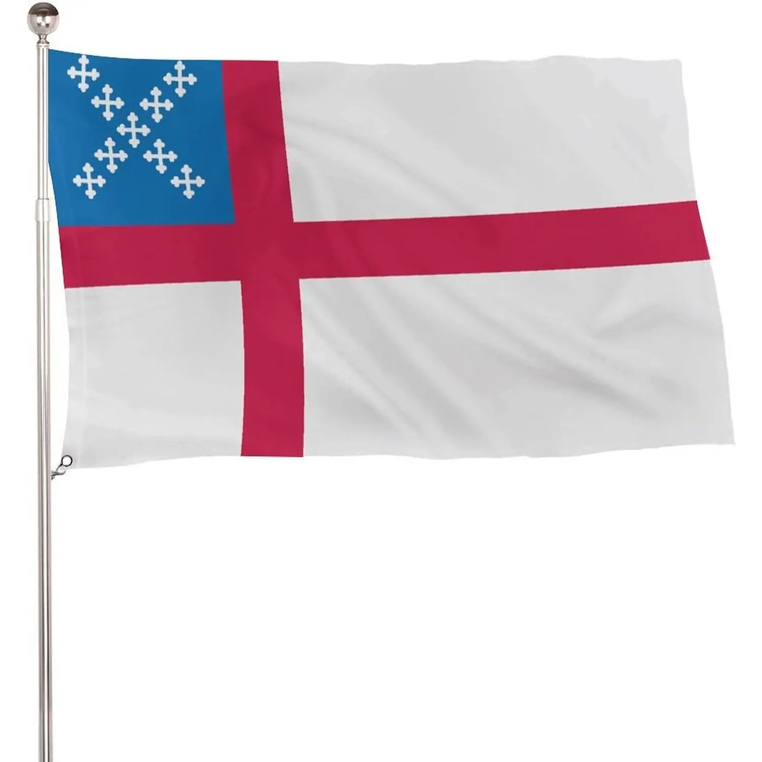 US Episcopal Church Flag 115D Polyester 5x3 Ft with 2 Metal Eyelets