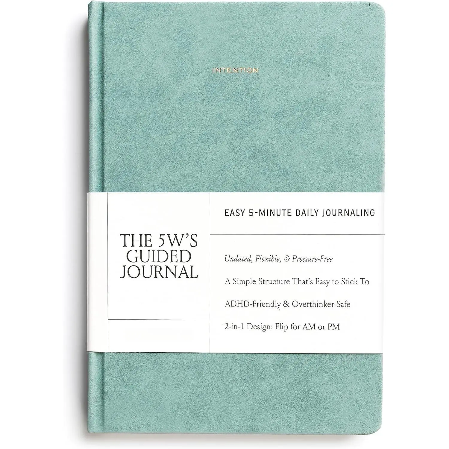 5 Minute Daily Guided Journal for Women | Low  Self-Care and  Journal with Prompts - 2 Sided AM & PM Entries and Brain Dump |   Item &  Friendly  -  5W's Guided Journal