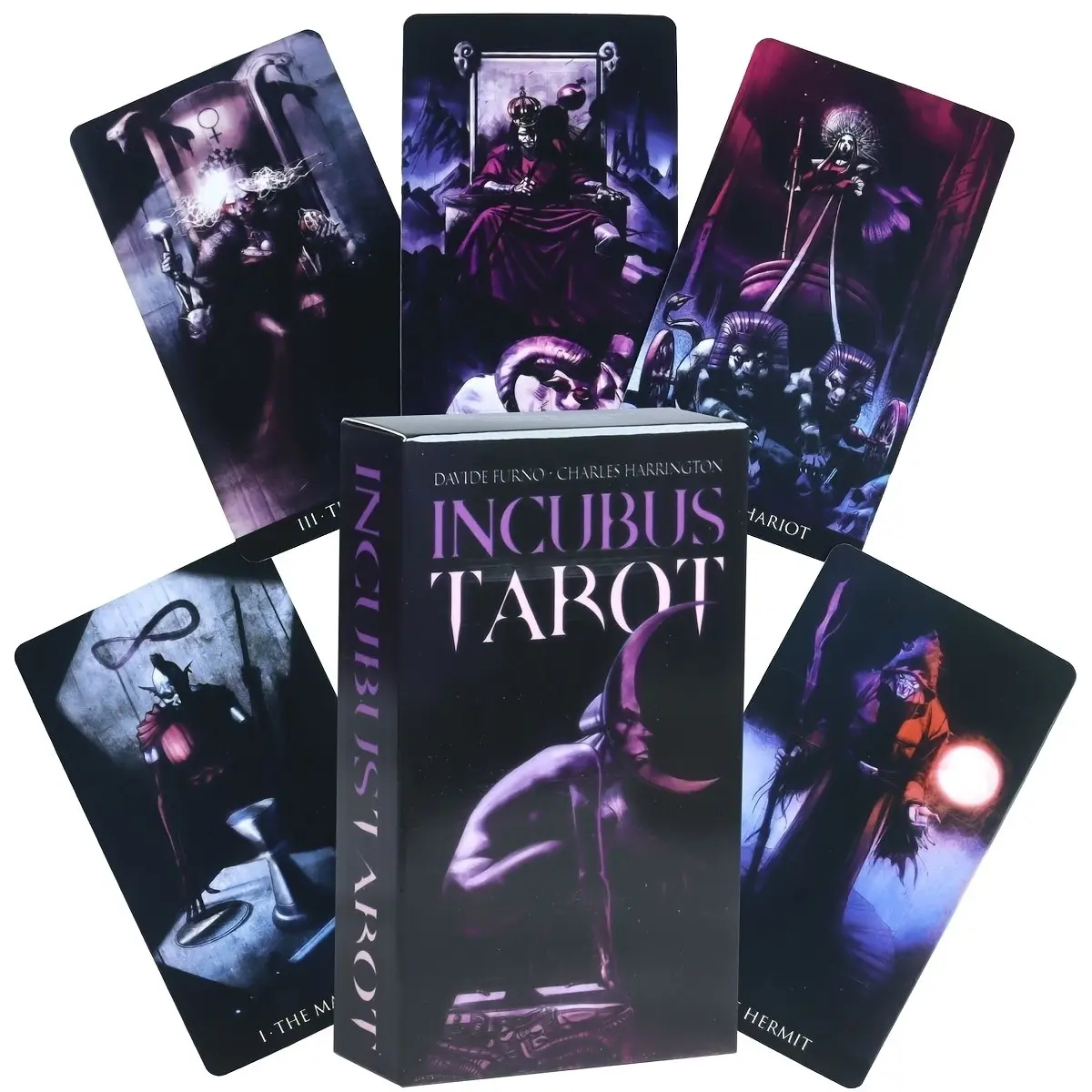 Dream Devil Tarot Cards, 78 Dark Theme Cards, Unlock Nightly Mysteries, Ideal Gift for Holidays, Beginner-Friendly Tarot Game