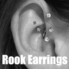 8-9Pcs 16G Surgical Steel Curved Barbell Set  Multi-Use Body Piercing Jewelry | Rook, Daith, Eyebrow & Lip Rings | Hypoallergenic & Sensitive Skin Safe 8mm