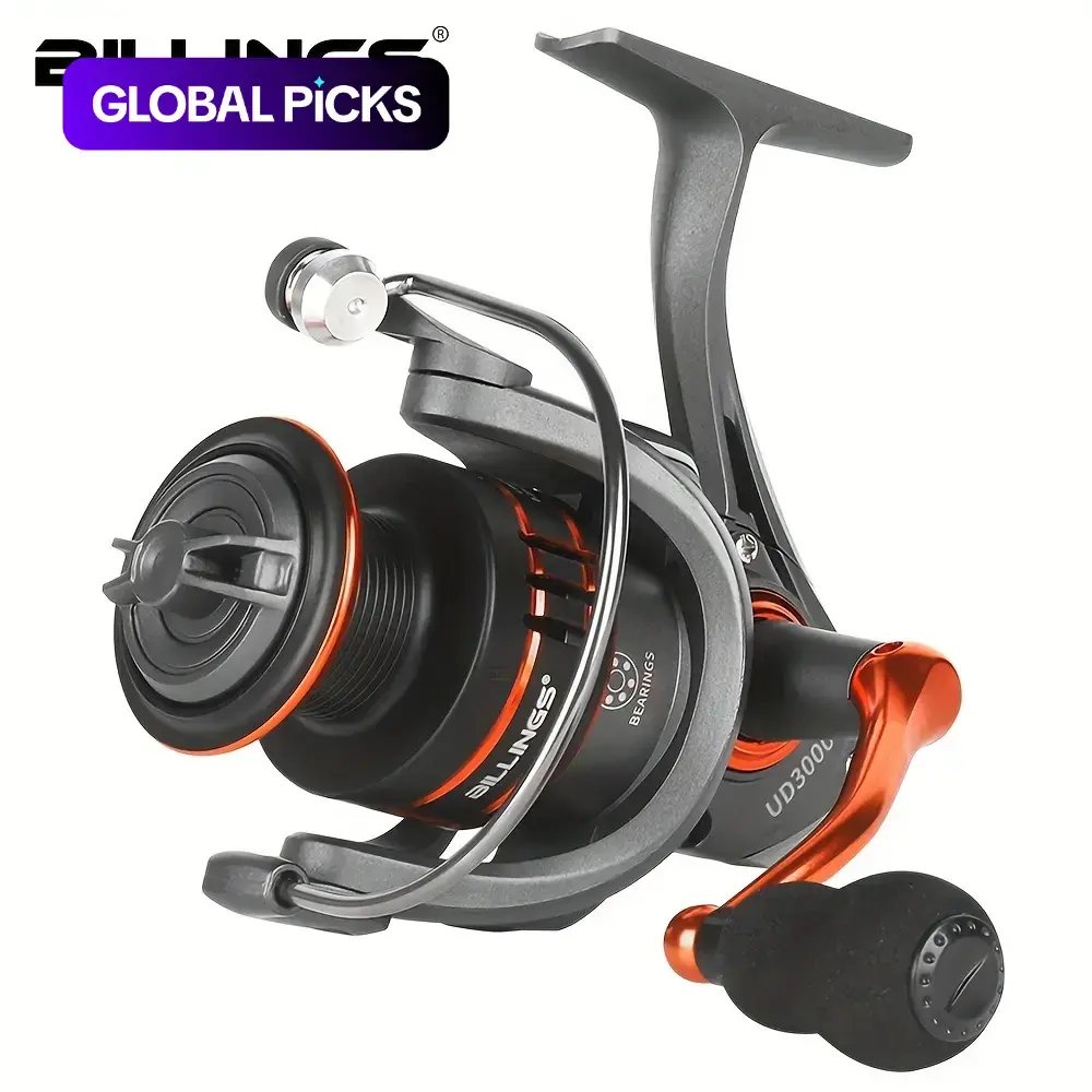 UD 1000-6000 Series 5.0:1 Gear Ratio 14LB Max Drag Spinning Fishing Reel, Outdoor Fishing Accessories, Fishing Equipment, Fishing Stuff #GLOBAL PICKS