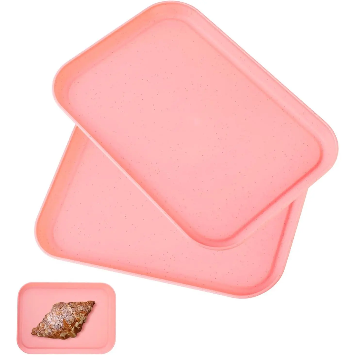 Plastic Serving Platters and Trays,Serving Dishes for Entertaining,Rectangular Platters for Serving , Appetizer Serving Trays for Snacks,Charcuterie,Chips,Candy,Fruit,Sushi
