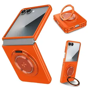 Case For Samsung Galaxy Z Flip 7 6 5 4 3 5G ZFlip7FE For Magsafe Wireless Charging Back Cover Funda
