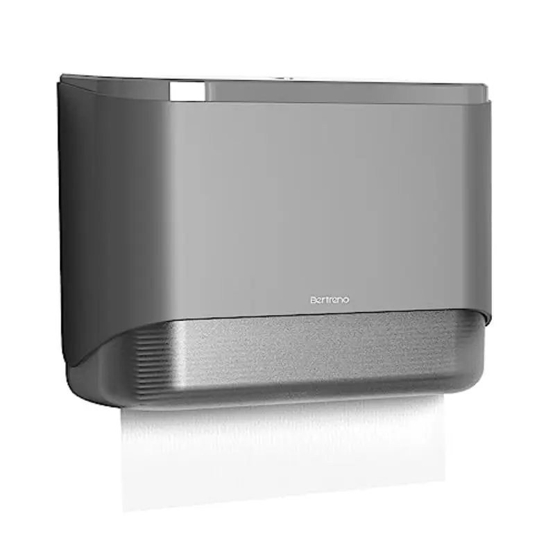 Multi-tiered Paper Towel Dispenser with Key Lock | Commercial Toilet Paper Holder for Bathroom Gadgets, Grey