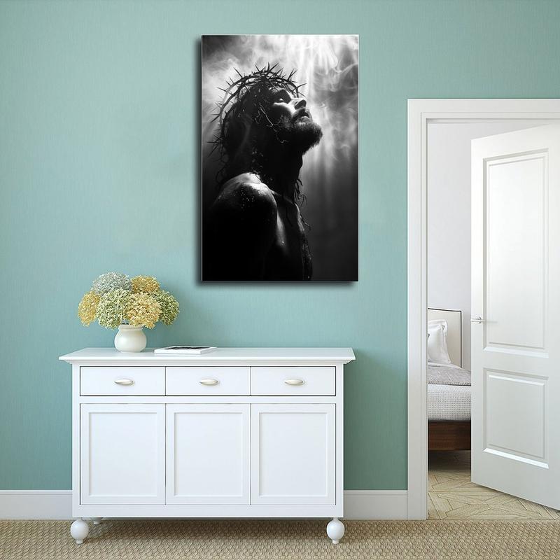 Extra Large Jesus Christ Portrait Canvas Print - Religious Spiritual Bible Wall Art, Living Room Decor Extra Large Jesus Christ Portrait Canvas Print - Religious Spiritual Bible Wall Art, Living Room Decor