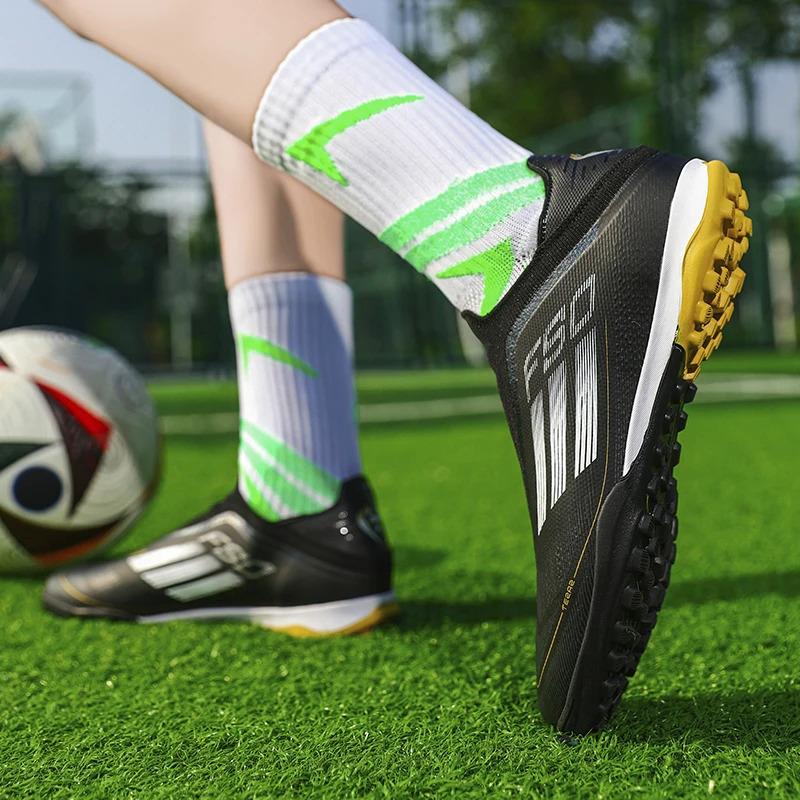 Trendy TF/FG Soccer Cleats for Men Women – Breathable Lightweight Football Boots, Comfortable Sneakers for Outdoor Sports Training