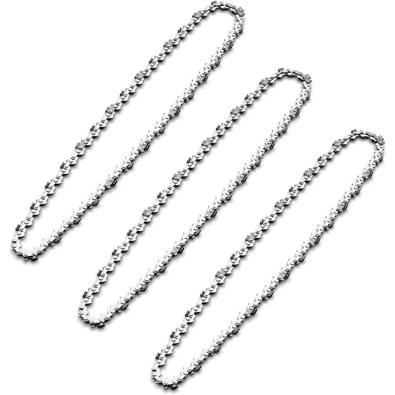 3 count 10 Inch  Chain, 3/8" LP Pitch .050" Gauge 40 Drive Links, Chains for Portable Mini , Guide  Chain for Chainsaws (10"-40DL-3/8"LP .050"-3pcs)