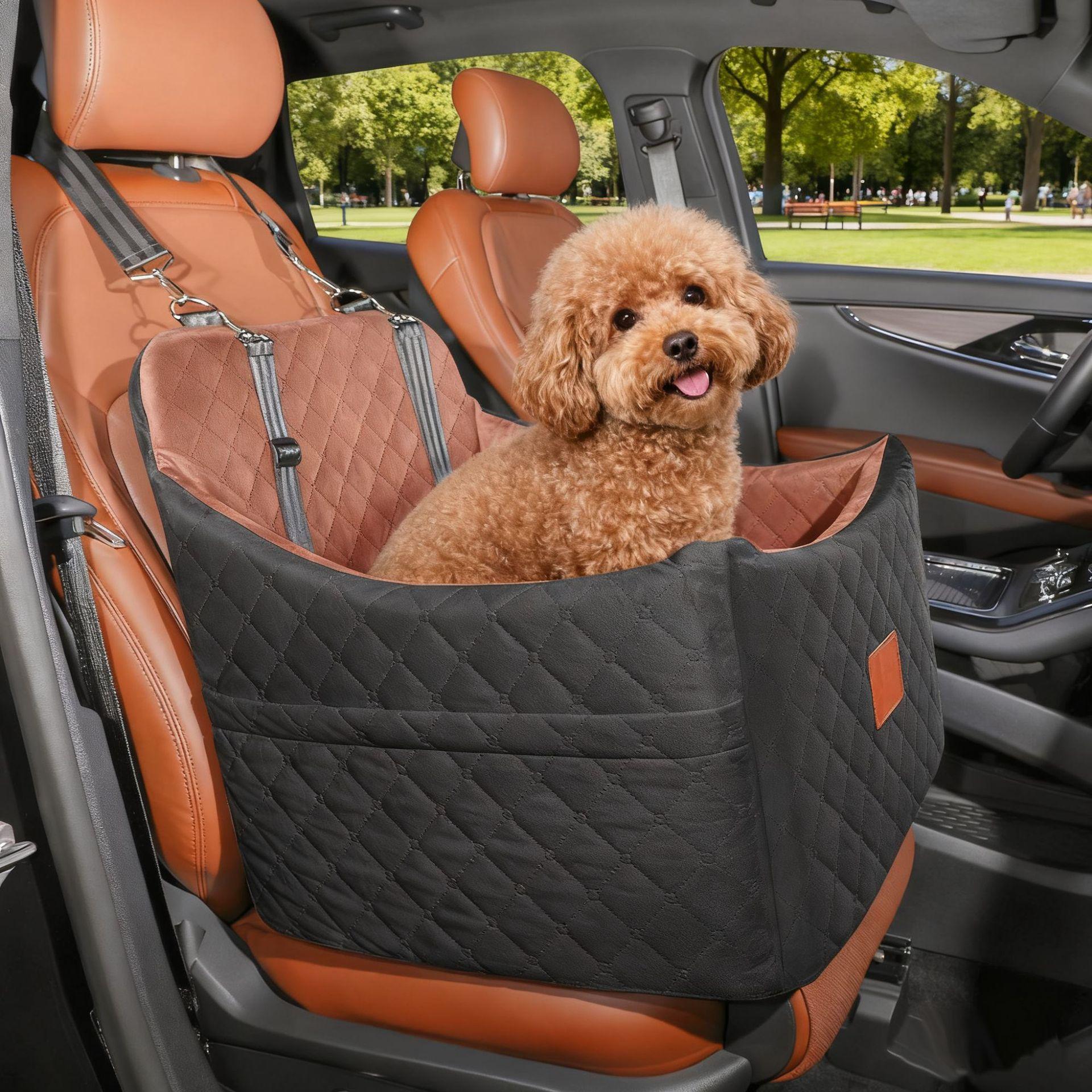 Cross-border best-selling pet car seat, detachable and washable, suitable for all seasons, co-pilot seat for small dogs with elevated bottom