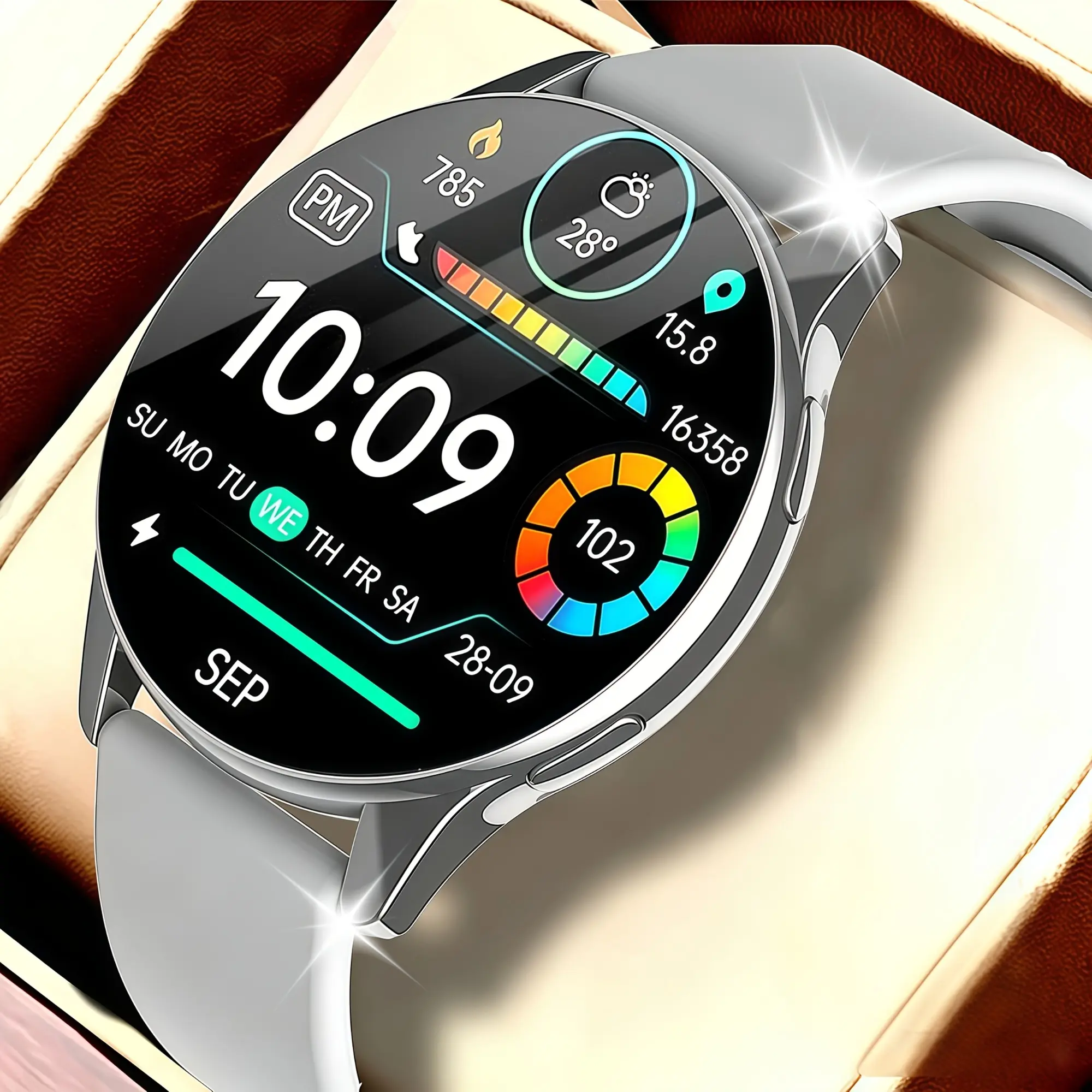 HD Touch Screen Smart Watch for Men Women, Wireless Calling, Music Control, Call & Message Reminder, Multi Sport Modes, for iPhone Android