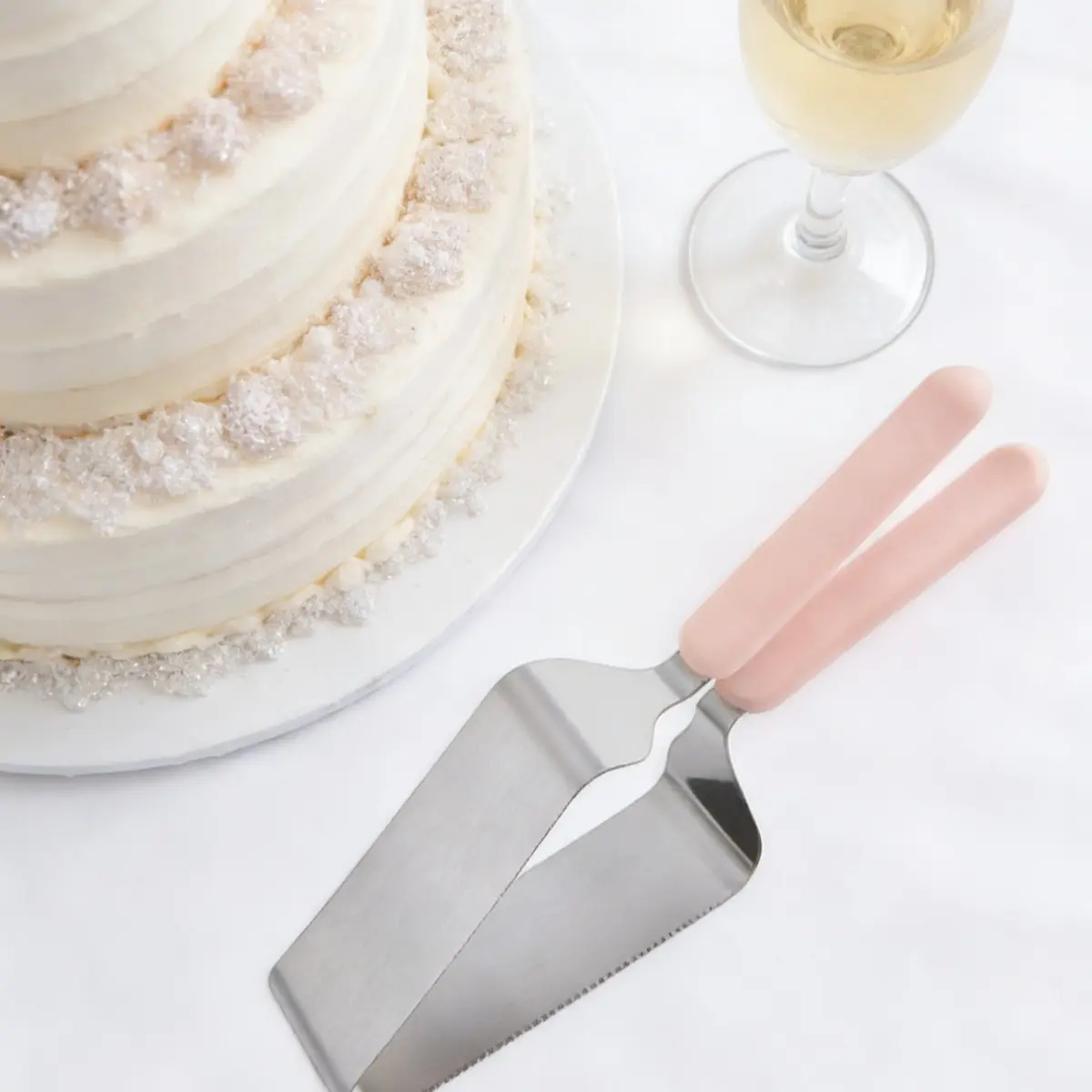 Stainless Steel Cake Slicer, Adjustable Cake Cutter, Made of Food Grade PP and Stainless Steel Material, Easy To Clean Baking Tool, Suitable for Pastry and Dessert