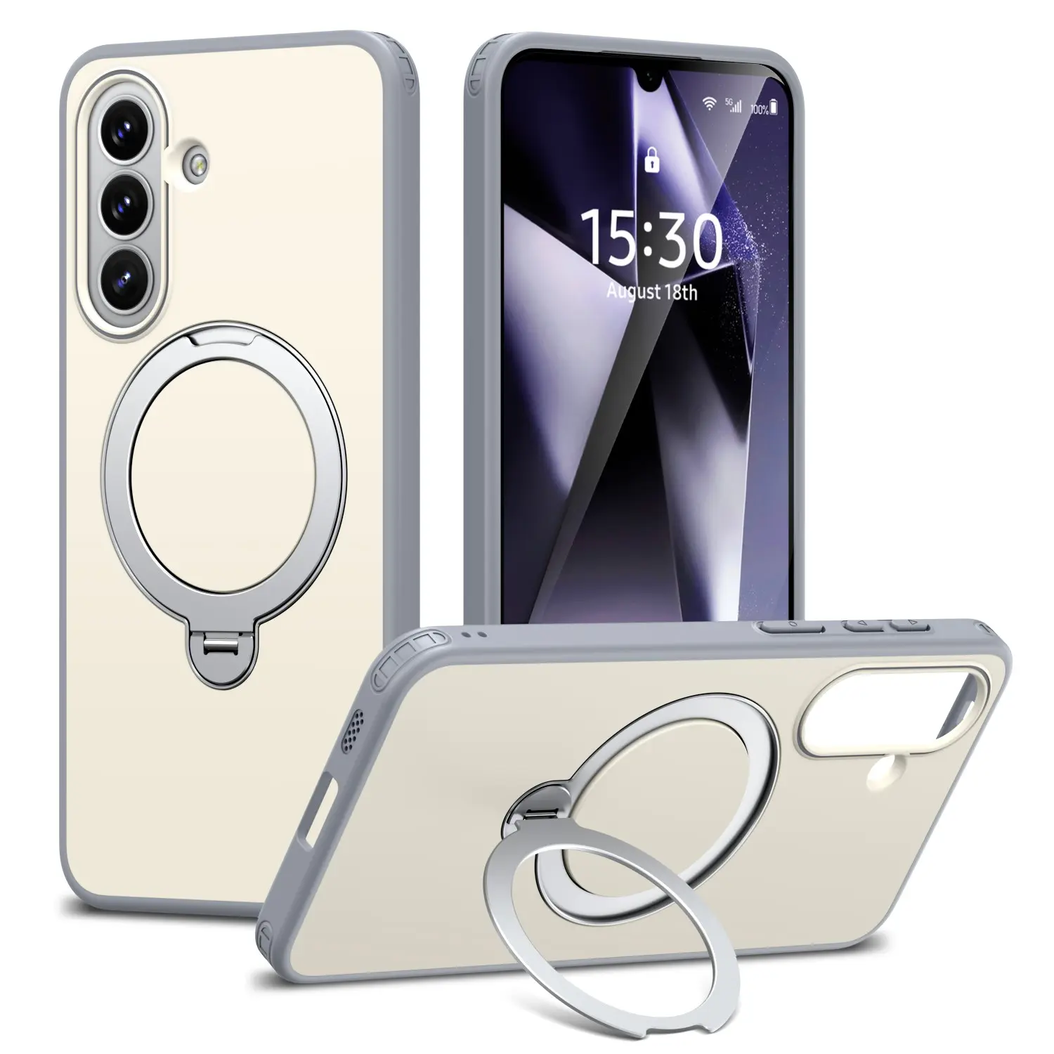 Samsung A37/a57 Car Magnetic Phone Case, Rotating Stand Protective Cover, Durable Design for Secure Fit, Ideal for Daily Use