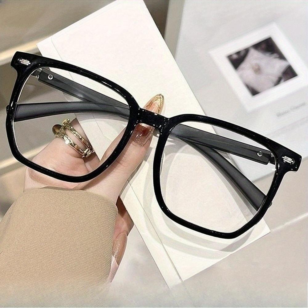 2-Pack Large Frame Reading Glasses with Gray Lens - Presbyopia Eyeglasses Suitable for Women & Men, +0.50 to +1.75 & +4.0 Diopters Strength, Age-Related near Vision