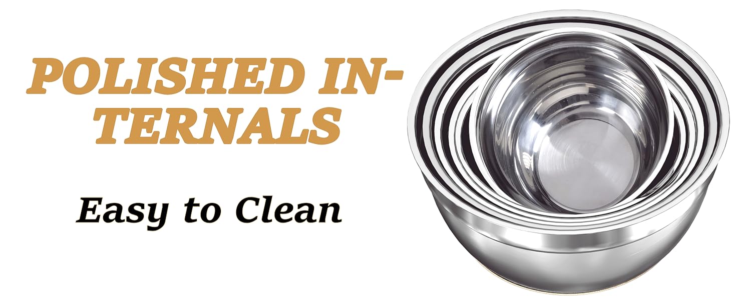 Mixing Bowls with Airtight Lids Set, 26PCS Stainless Steel Khaki Bowls with Grater Attachments, Non-Slip Bottoms & Kitchen Gadgets Set, Size 7, 4, 2.5, 2.0,1.5, 1QT, Great for Mixing & Serving