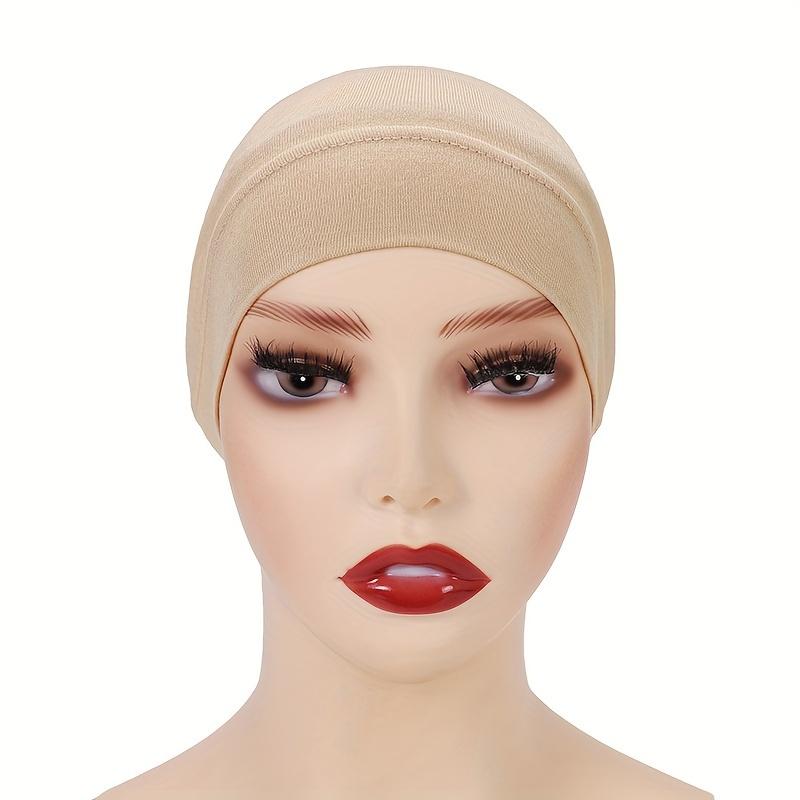 Women's Solid Anti-Slip Undercap Breathable Elastic Inner Hijab Cap for Ramadan Comfortable Fit