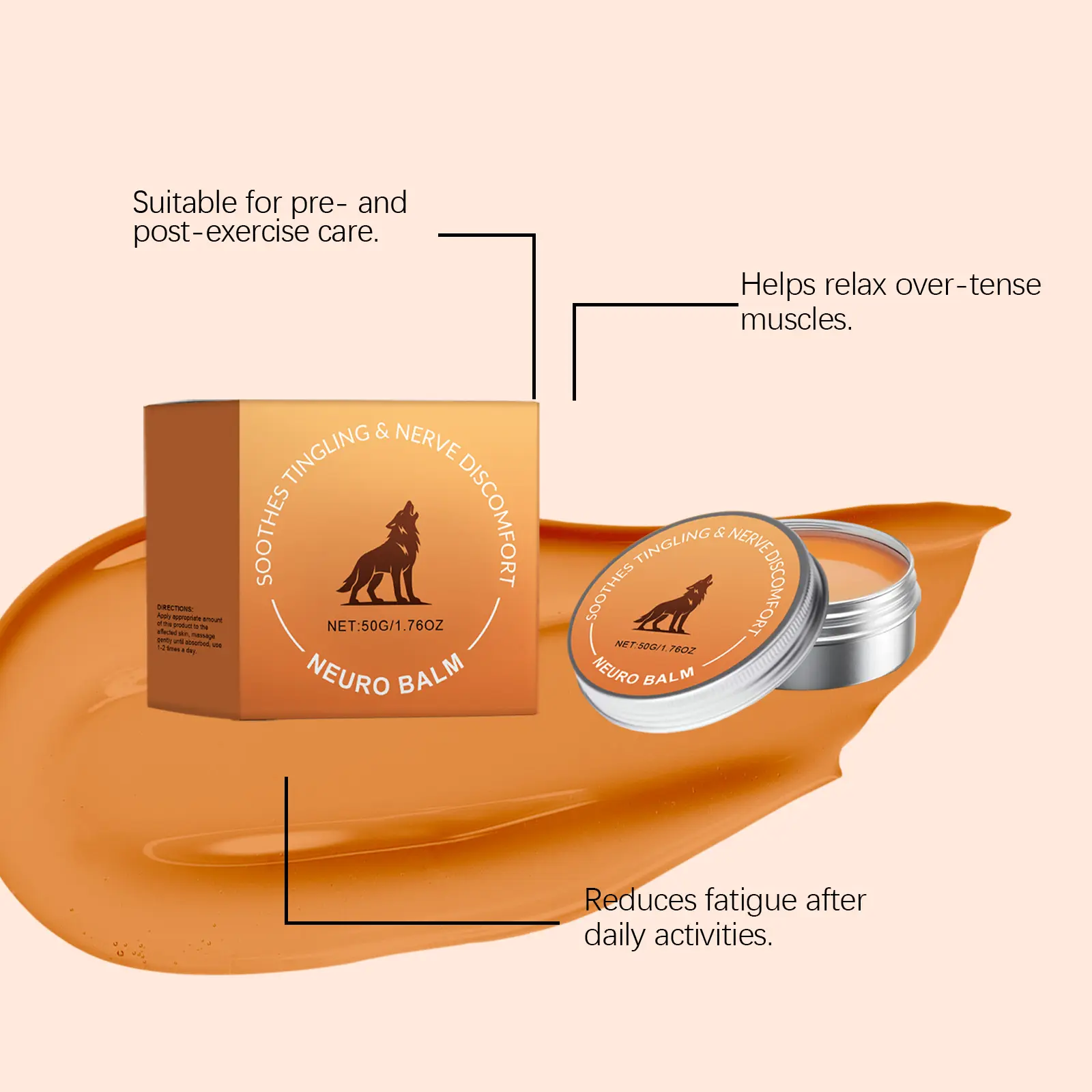 Natural Herbal Mild Daily Skin Massage Balm - Smooth Texture Body Moisturizer Ointment for Relaxing Skin Relief cream joint gel lotion