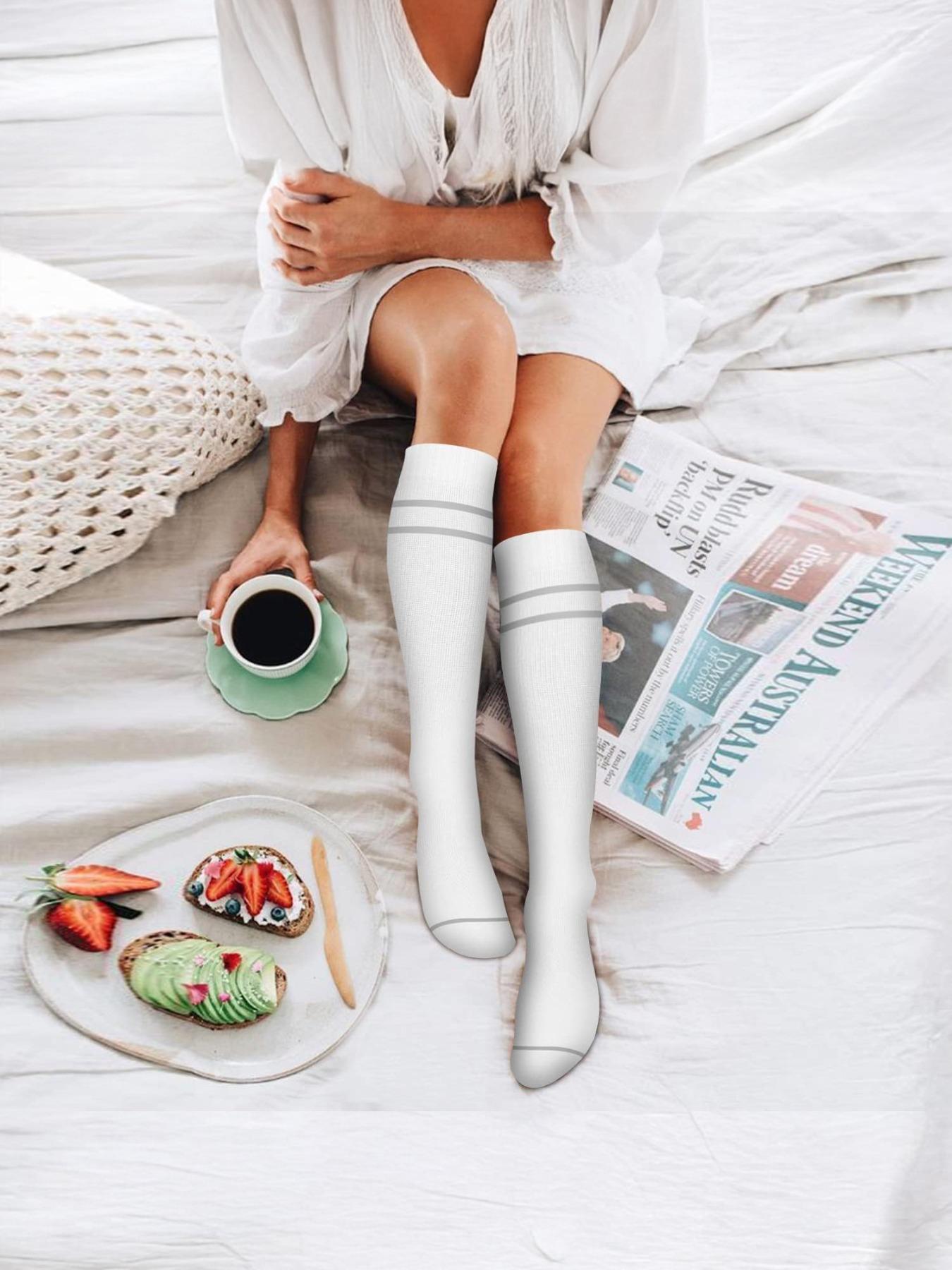 Unisex's Compression Socks, Sports Socks for Running, Nurses, Pregnant Women, Sports Socks for Improving Blood Circulation, Breathable Compression Socks