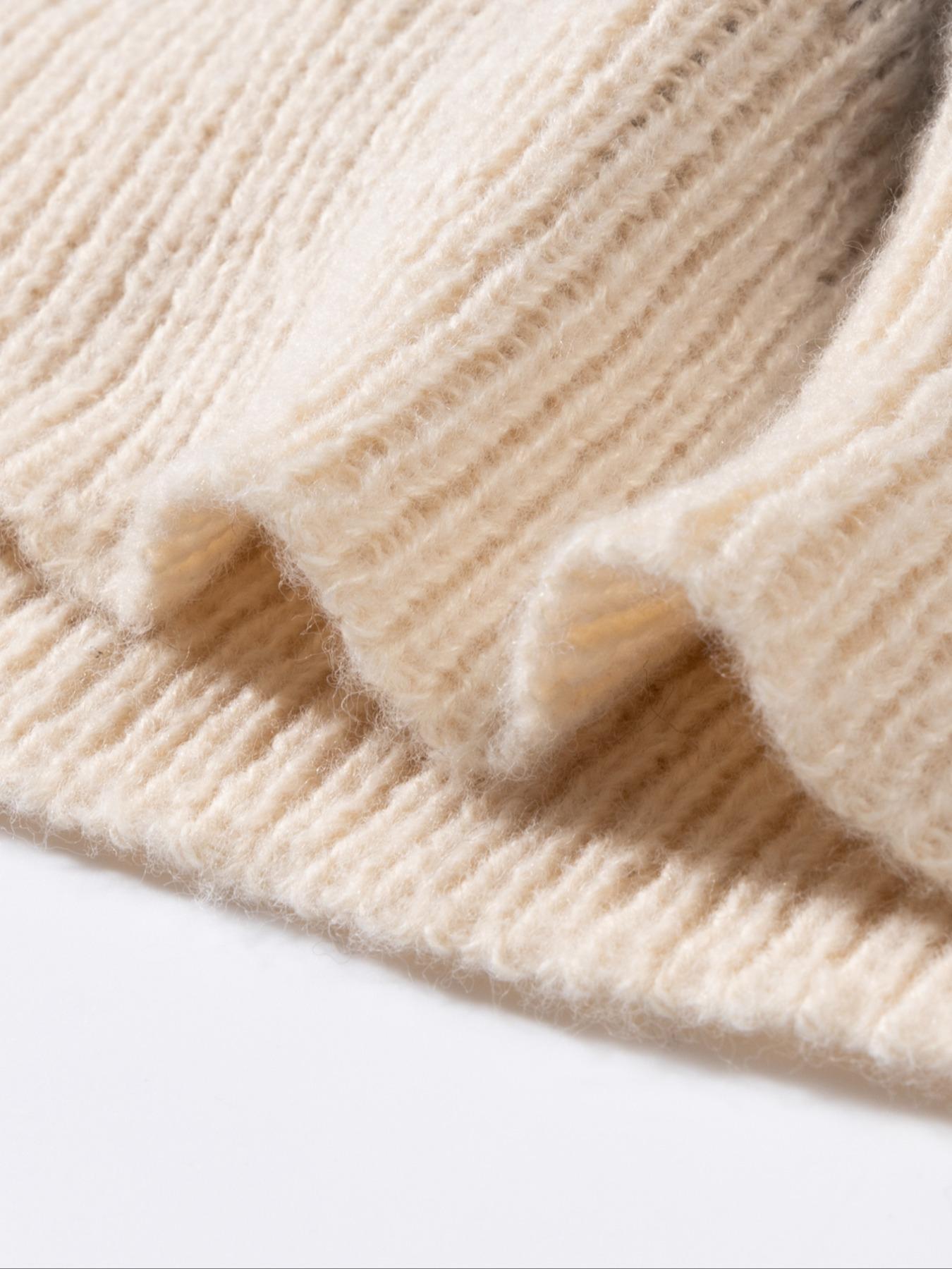 Unisex Men's All Over Cat Print Drop Shoulder Sweater, Cute Casual Long Sleeve Round Neck Jumper for Spring & Fall, Fashion Men's Knitwear for Daily Wear, Casual Comfy Pullover, Menswear