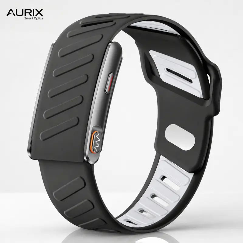 Unisex Screenless Smart Health Bracelet, ECG Heart Rate SpO2 HRV Sleep Activity Tracker, Bluetooth App Sync Waterproof Health Band, Birthday Holiday Gift