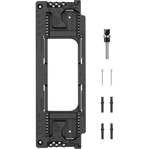 Door Hinge Jig, Door Hinge Mortiser Hinge Installation Kit, Hinge Jig for Door and Door Frame/Jamb, Fits for 8 Hinge Sizes from 2-1/2" to 6" and 5 Door Thickness from /8" to 2-1/2".
