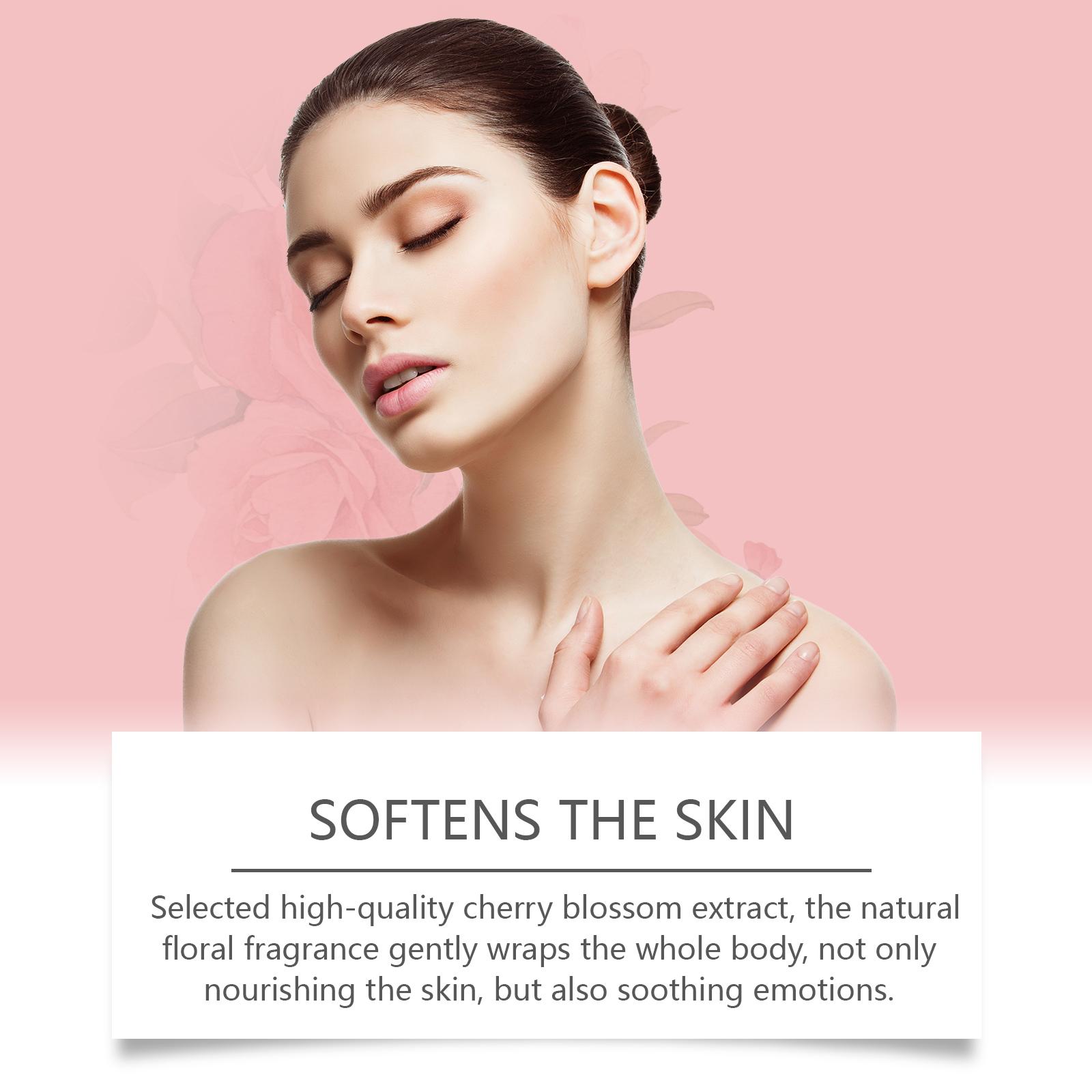 EELHOE Cherry Blossom Hydrating Body Lotion Hydrating Skin Delicate And Smooth Body Moisturizing Cream Moisturizer Repair mom gift