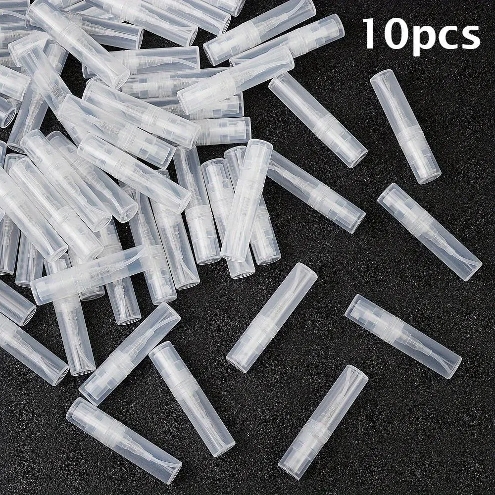 Mini spray bottle portable perfume atomizer, dropper, suitable for travel perfume bottles and essential oil bottles, easy to carry, Transparent Container, Empty Spray Bottle