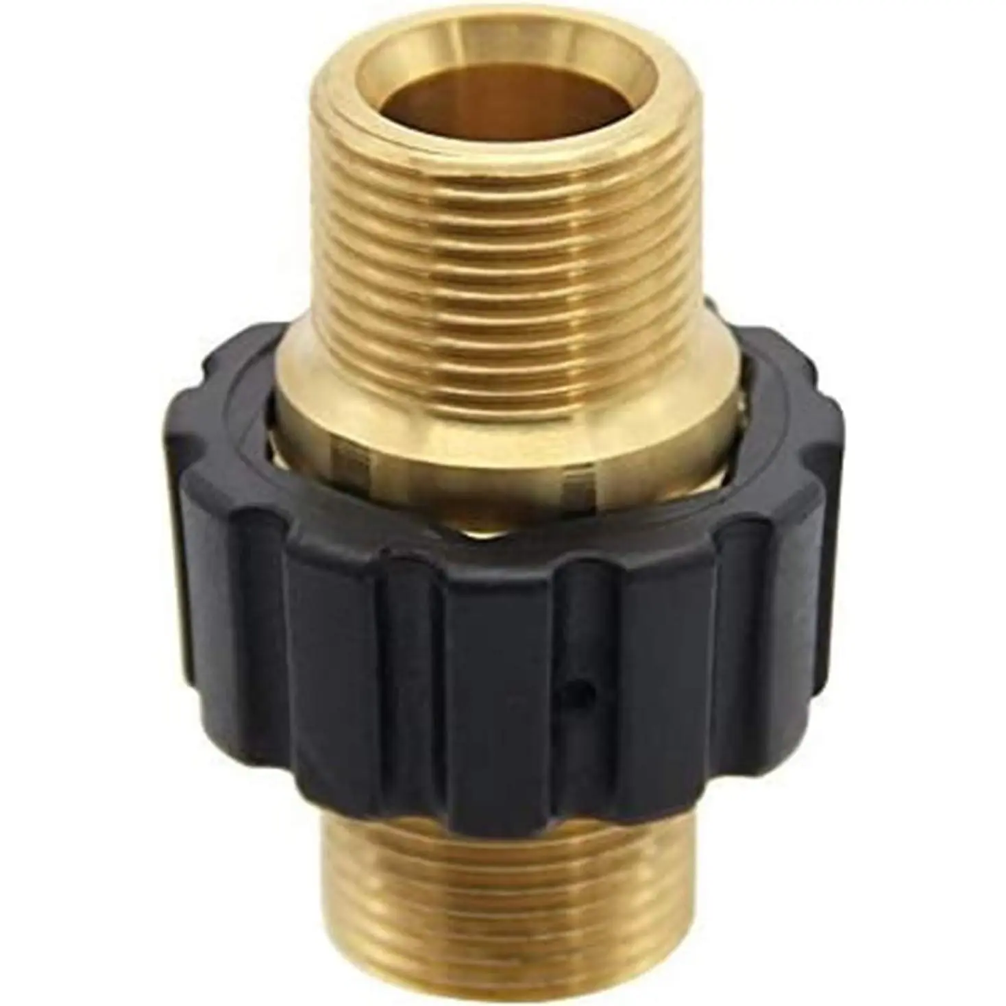 High Pressure M22 Metric Male Thread Washer Hose Quick Connector, Brass Body, 5000 PSI Power Washer Hose Fitting, TWIS375, M22 Thread