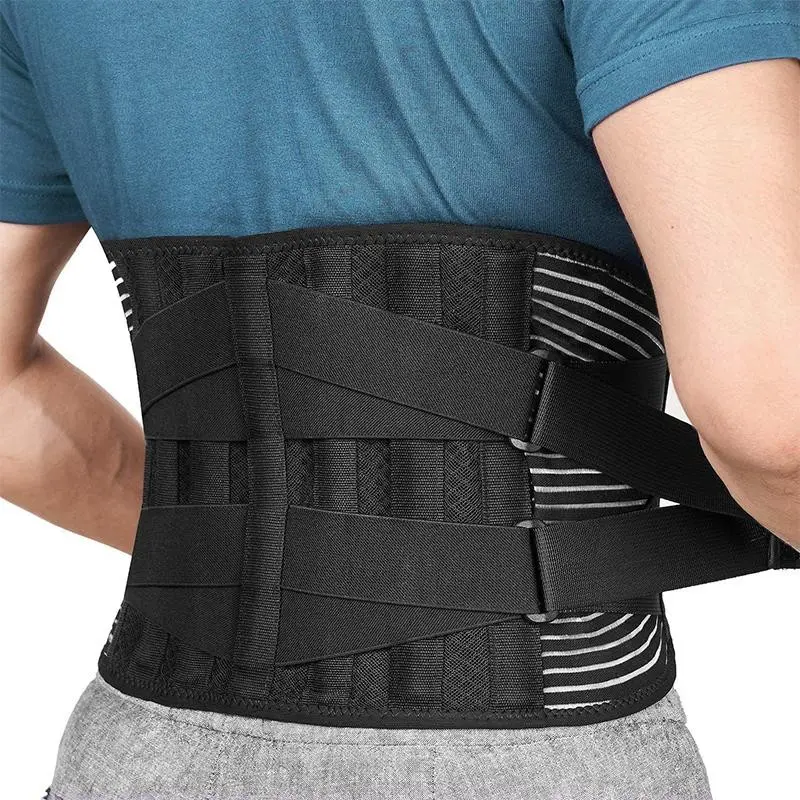 Adjustable Elastic Dual Strap Compression Waist Belt, Breathable Mesh Sports Support Belt, Workout Waist Trainer for Fitness, Waist Training Belt