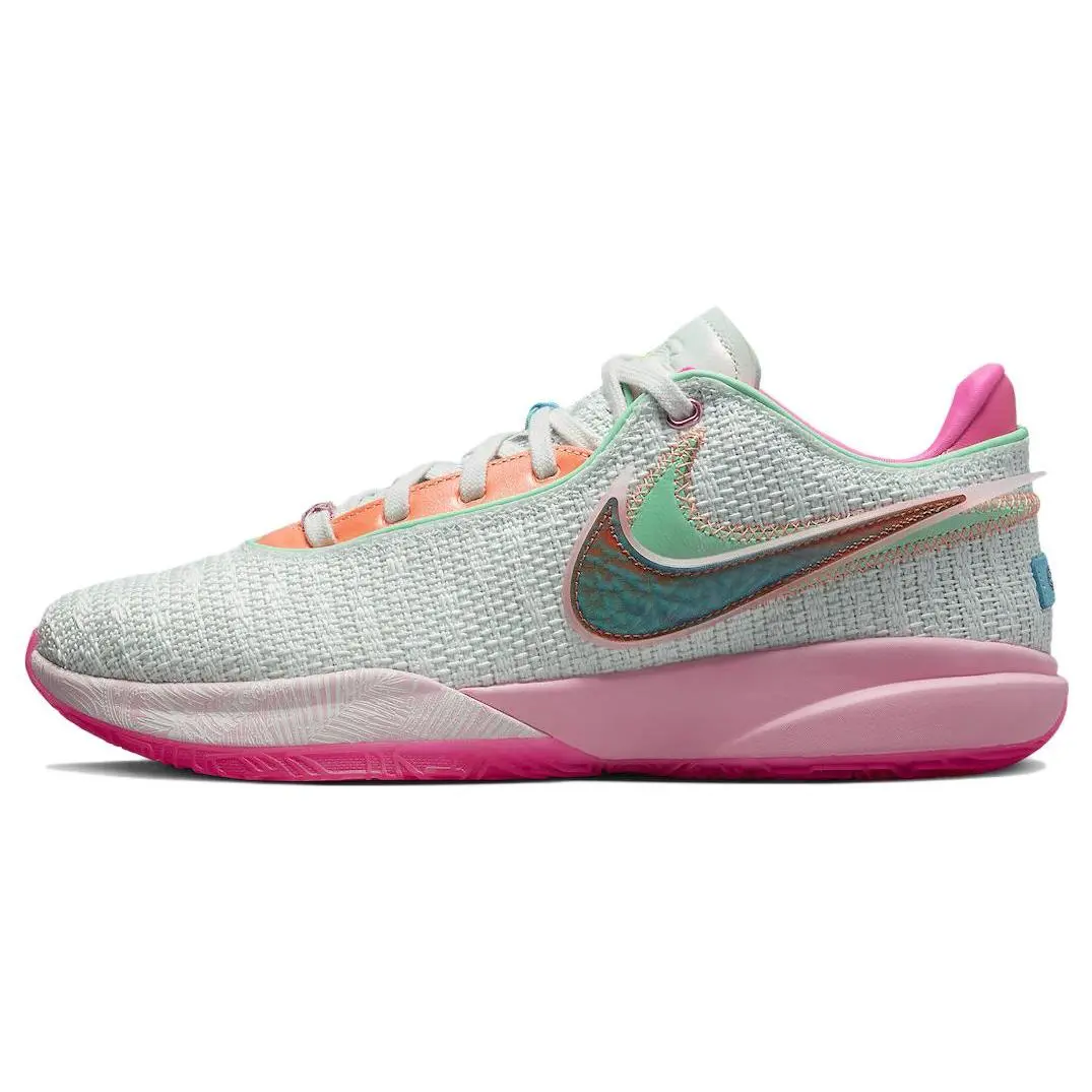 Nike LeBron 20 EP Low-Top Basketball Shoes for Men – Stylish and Comfortable in Light Green Verifiable, with credentials and supporting global authentication