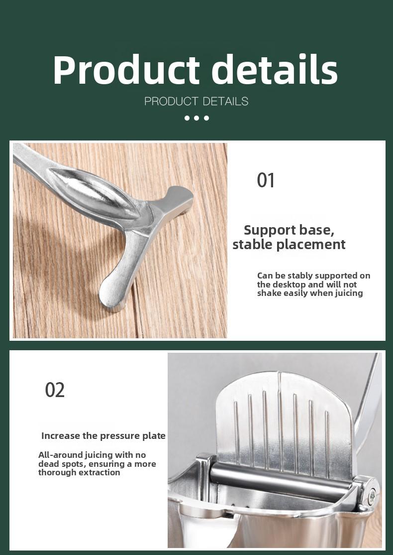 Premium multifunctional manual juicer for sugar cane, pomegranate, and orange; home-use fruit press and lemon juicer