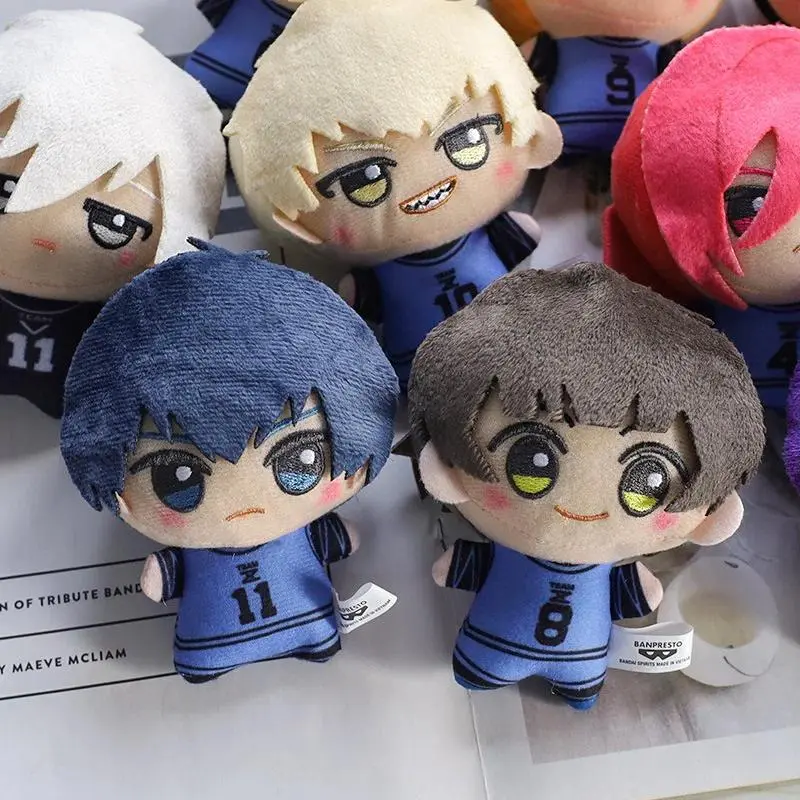 10cm New Blue Lock Plush Pendant KeyChain Yoichi Isagi Nagi Seishiro Mikage Reo Rin Itoshi Itoshi Sae Action Doll Toy Bag Gift