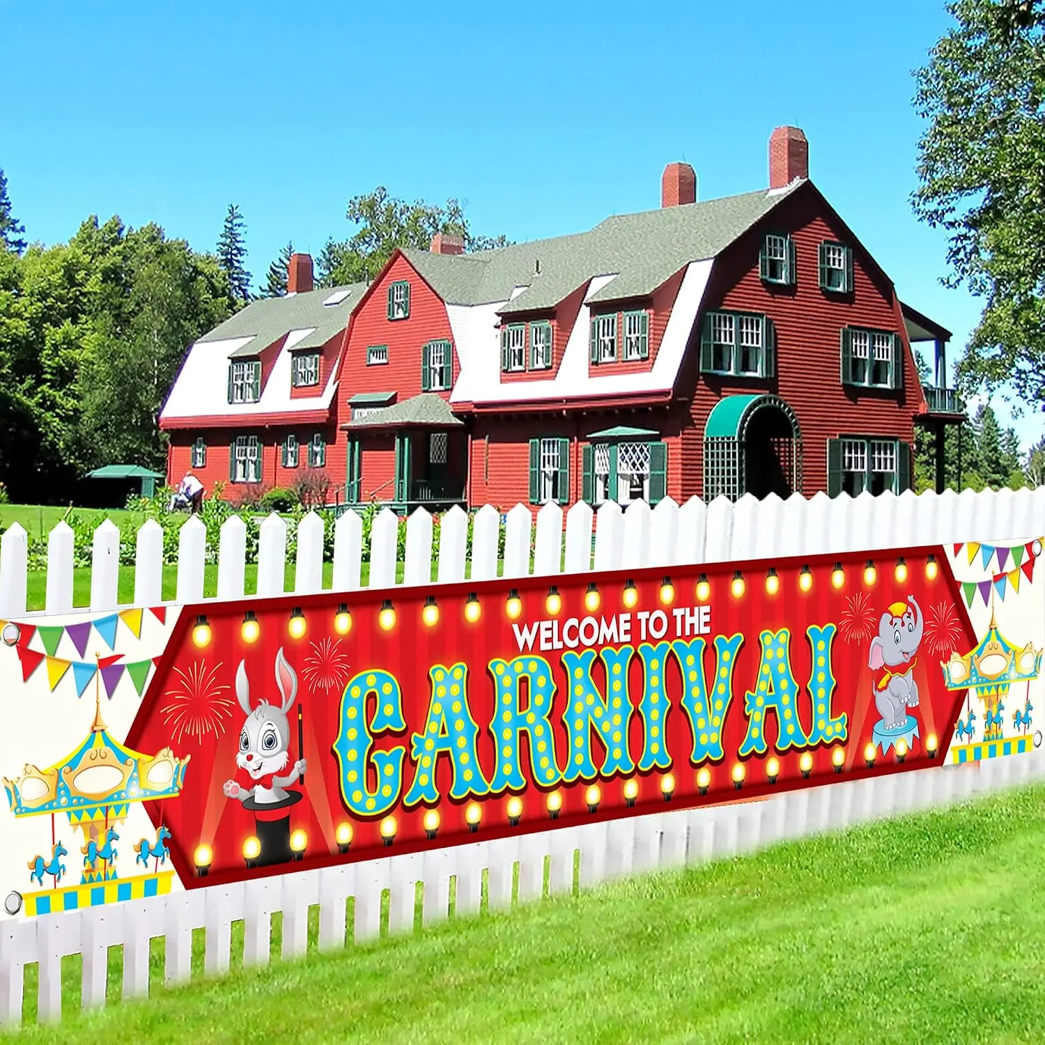 Welcome To The Carnival Banner 120x20 Inch, Carnival Decorations | Carnival Decorations for Party, Circus  Decoration for Event Outdoor, Circus Banner Backdrop Decorations