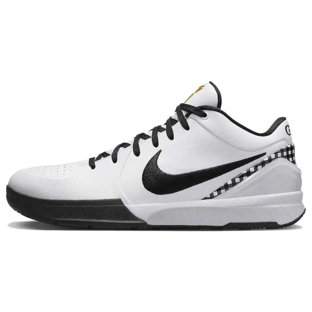 Nike Zoom Kobe 4 Mambacita Low-Top Basketball Shoes for Men and Women in White and Black Verifiable, with credentials and supporting global authentication
