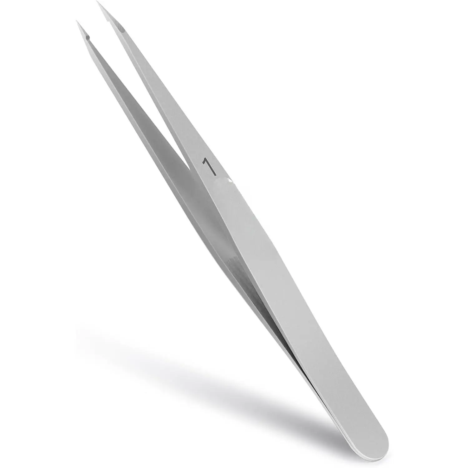 Pointed Tweezers  women Facial hair, Precision Tweezers  Eyebrows, Chin Hair,Ingrown Hair, Splinters, Glass Removal(Silver)