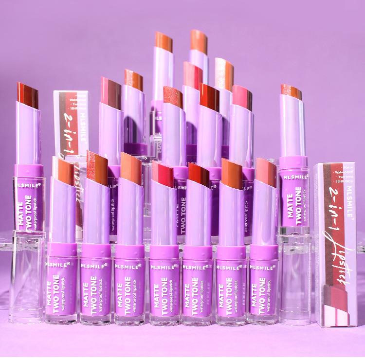 tone lipstick, shimmer and matte, moisturizing, non-transferable, lip balm, gradient gradient lip makeup lipstick