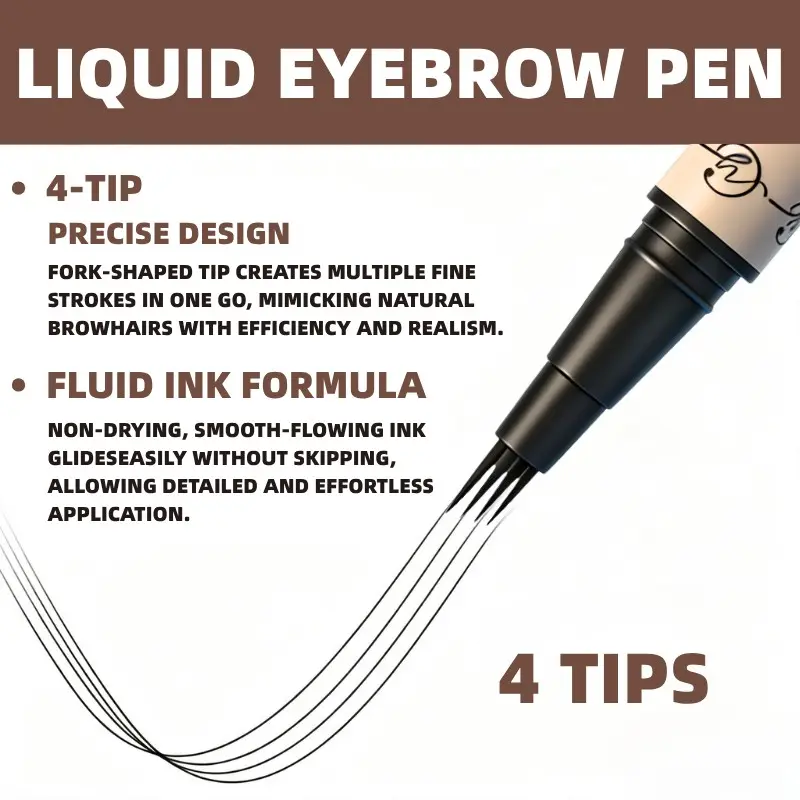 CandyMood Double-effect speed eyebrow pencil: It adopts a multi-brush design to create sharp and natural eyebrows, accurately fills the eyebrow lines, and is waterproof and anti-smudging for a long time. 3D fluffy technology ensures natural smudging