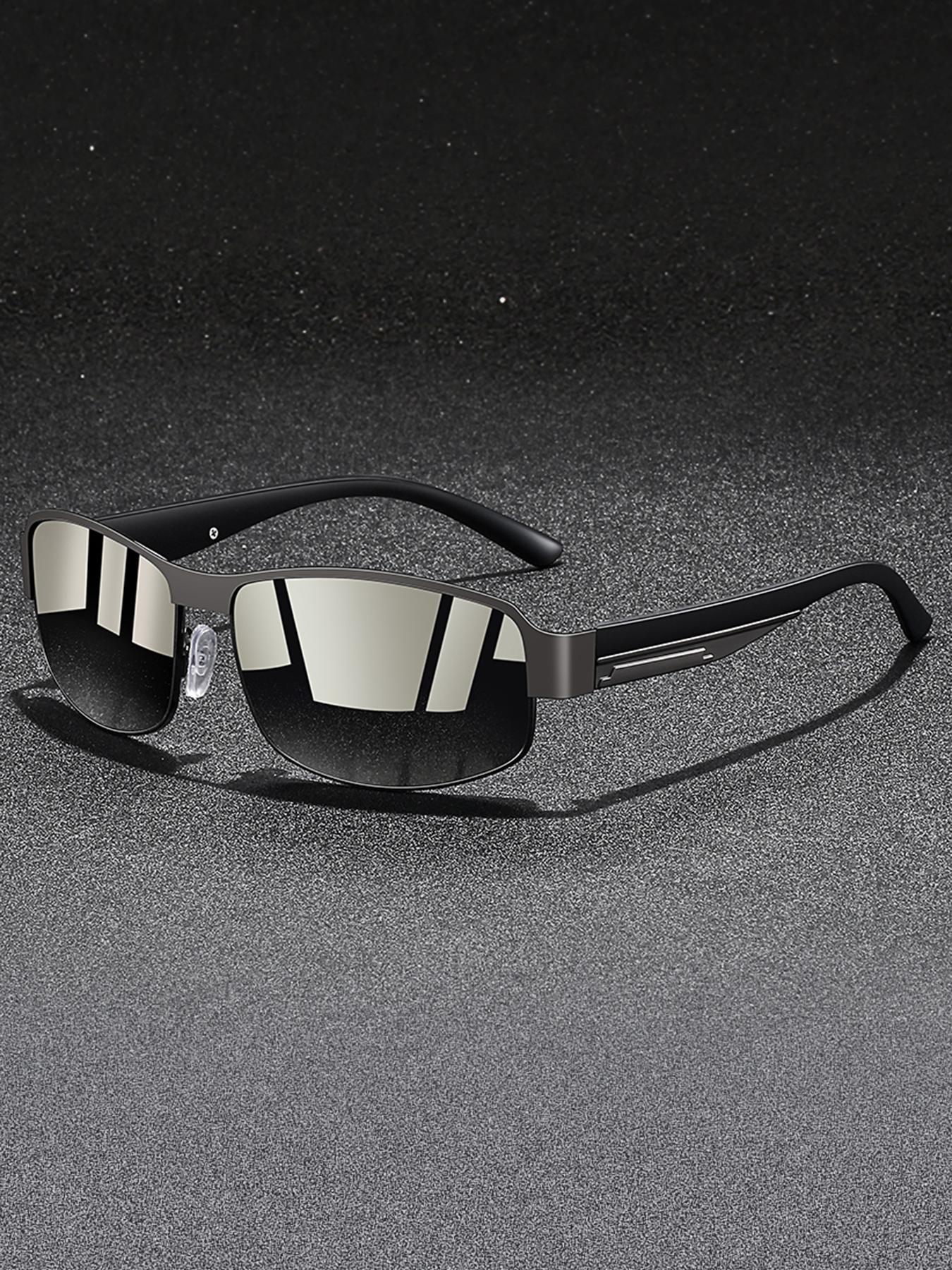 The latest metal frame retro square men's sunglasses come in various colors for personalization. They feature UV400 lenses for outdoor eye protection and spring hinges on temples for long-term comfort.