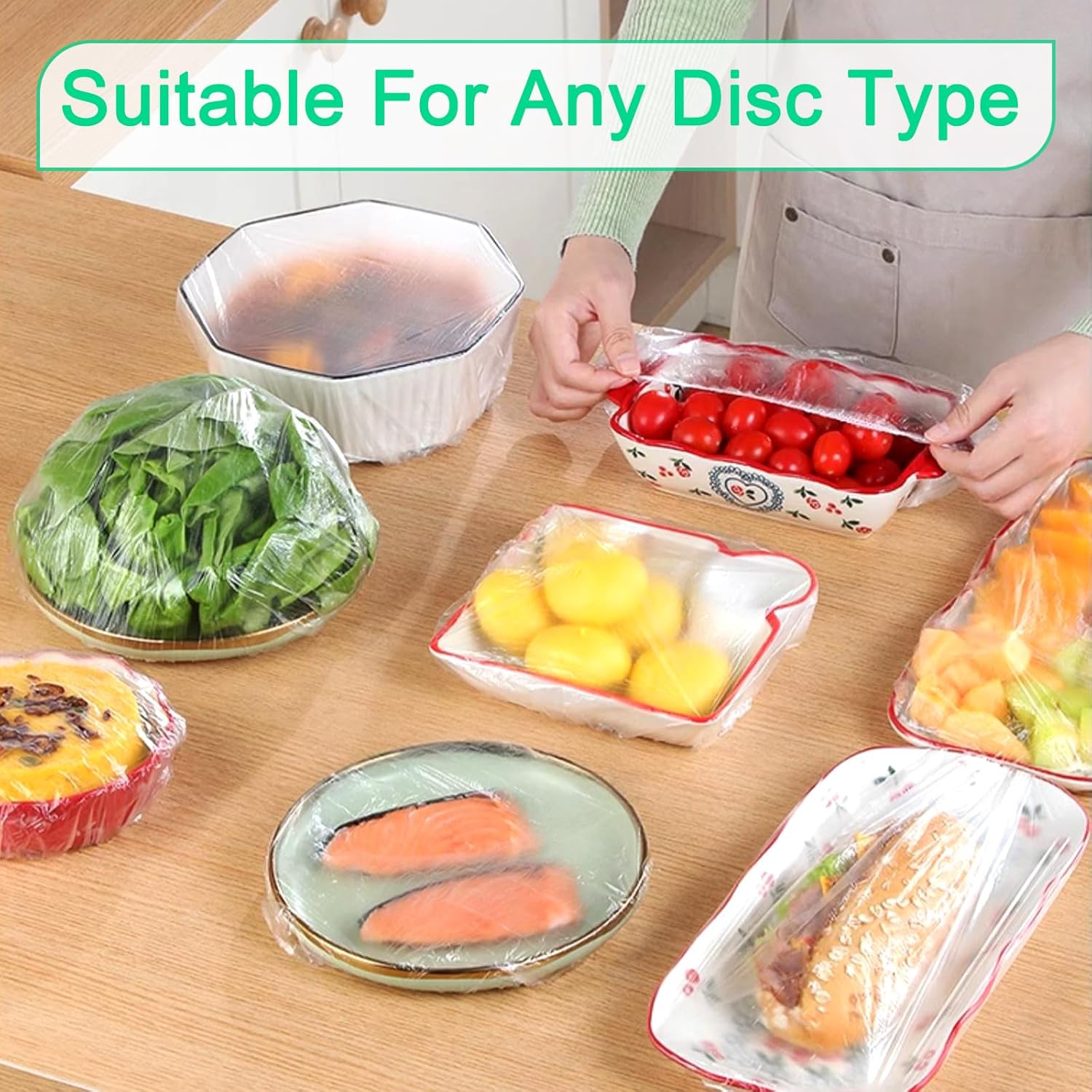 100 count Bowl Covers Bread Proofing Large Plastic Wrap for  Sourdough Bread Baking Bread Rising Elastic  Plate Covers Outdoor Indoor Picnic  Fresh Keeping Bags