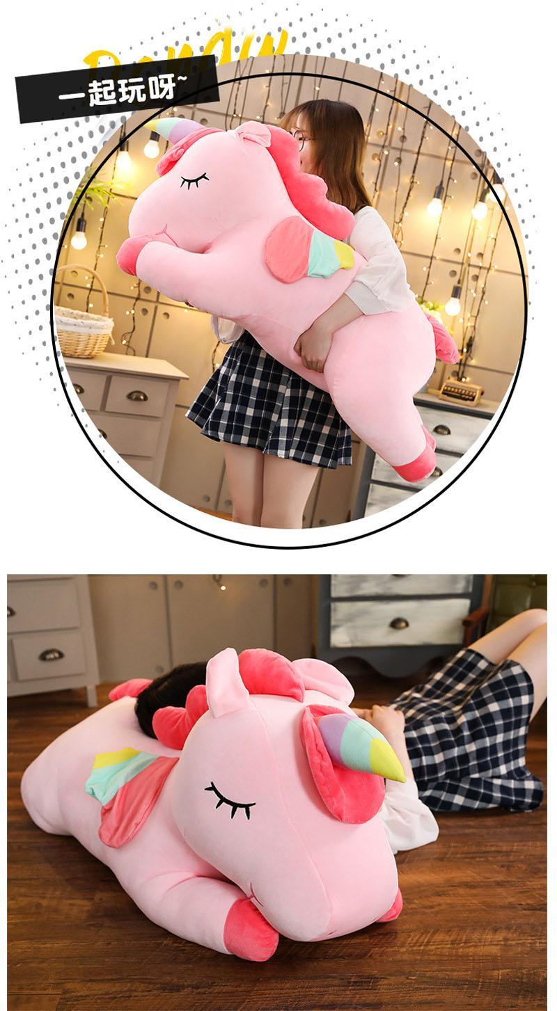 25cm-35CM Kawaii Giant Unicorn Plush Toy Soft Stuffed Unicorn Soft Dolls Animal Horse Toys For Children Pillow Birthday Gifts
