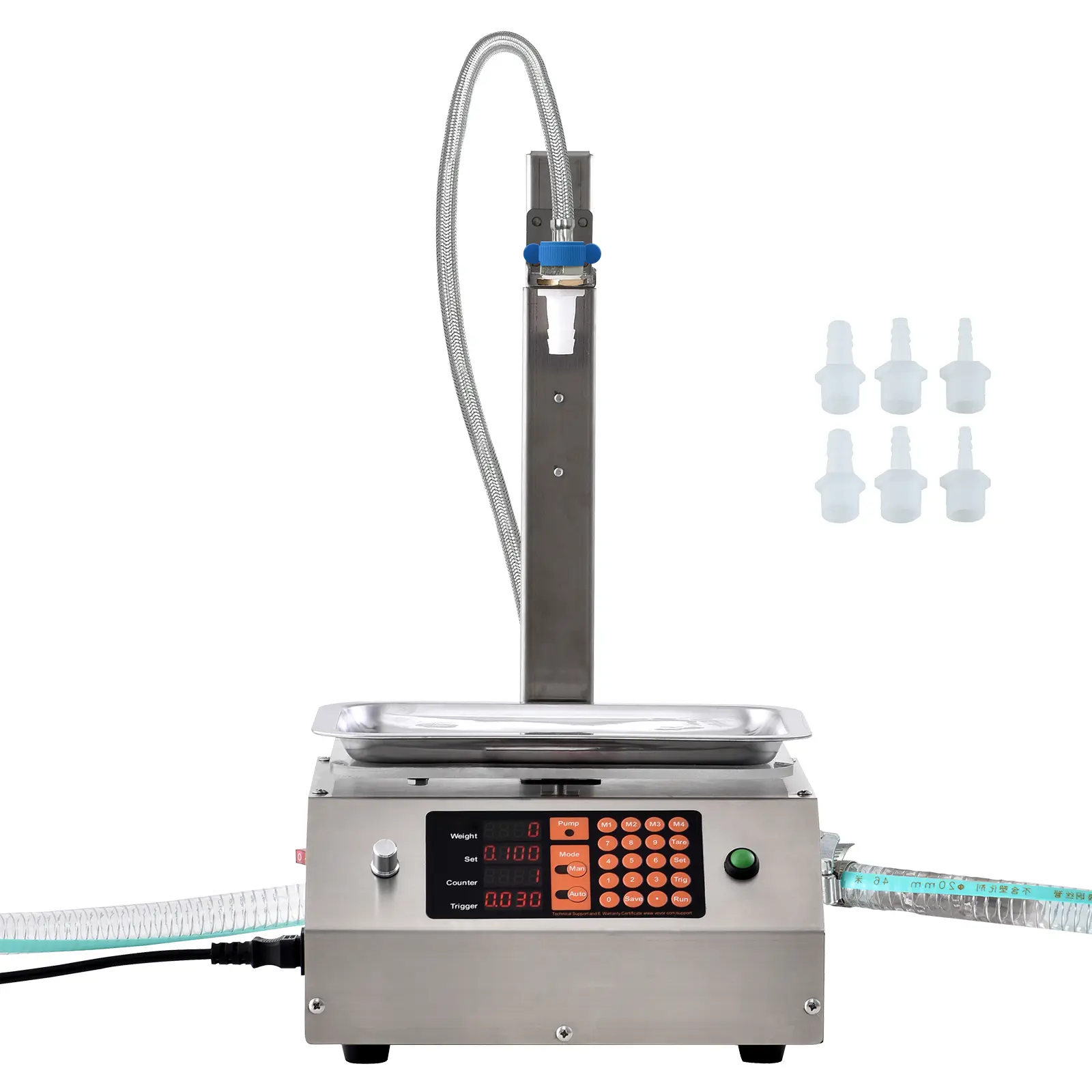 Stainless Steel Single-Nozzle Liquid Filling Machine for Shampoo, 17 L/min Max Flow Rate, Smart Precise Filling