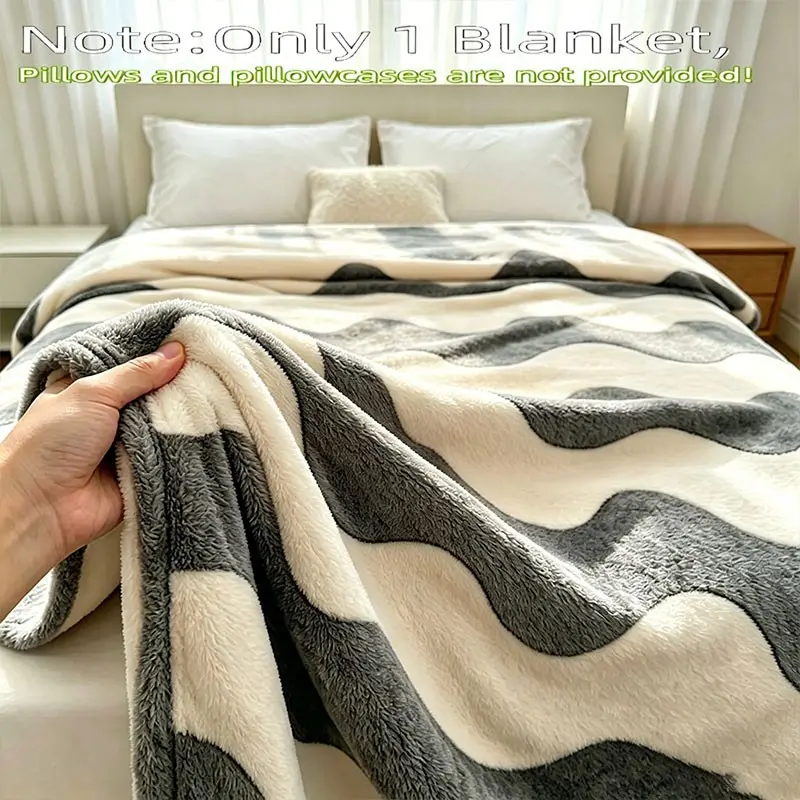 Soft Plush Blanket, Large Size for Couples, Cozy Home Bedspread, Living Room Sofa Decor, Decorative Bedroom Blanket, Student Dorm Nap Blanket, Soft Napping Blanket, Portable Camping Blanket