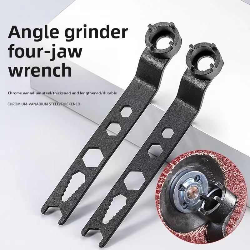 Factory direct sale of new angle grinder adjustment wrench, three-in-one four-prong wrench for changing grinding discs and polishing discs, multi-purpose