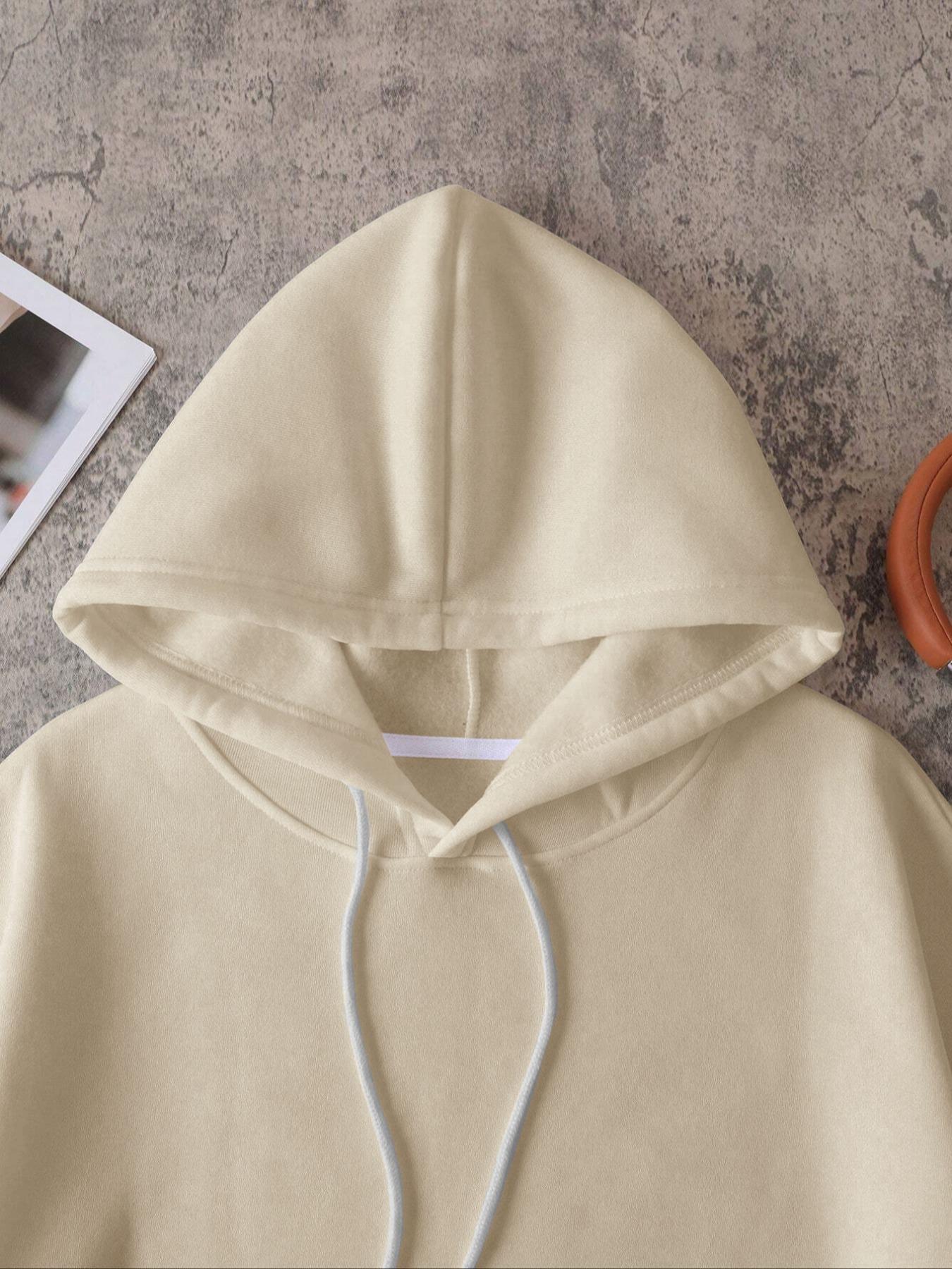 Men's Jesus The Way The Truth The Life Letter Print Knitted Hoodie, Regular Fit Casual Long Sleeve Graphic Hooded Sweatshirt for Daily Wear, Men's Clothes for Fall & Winter