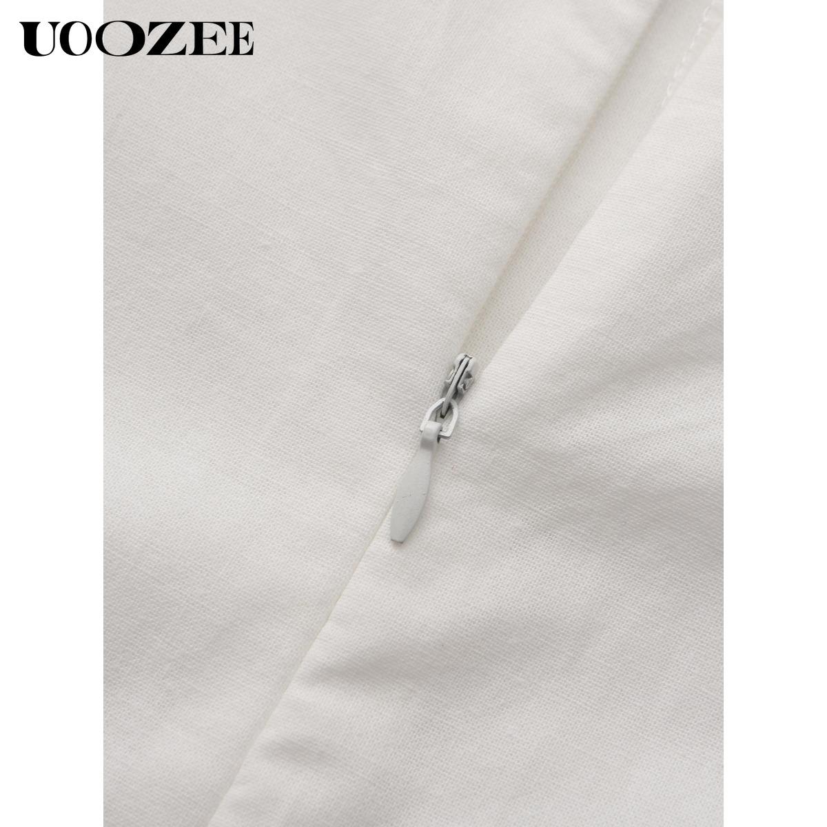 UOOZEE Women's Solid Color, Multicolor Sleeveless Wide Leg Jumpsuit with Pockets - Casual Loose Fit Overall Cotton Blend Minimalist Style Springtok Womenswear