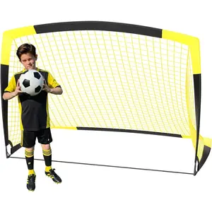 7x5 FT & 5x3.6 FT Portable Soccer Goal for Youth Players Ages 6–14, Large-Frame Design Built for Long-Term Development, Easy Setup for Backyard, Park or School Training