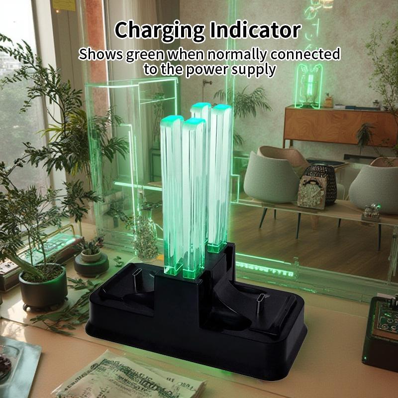 Controller Charging Station, Controller Charger with Charging Indicator, Console Accessories for Nintendo Switch & OLED Model