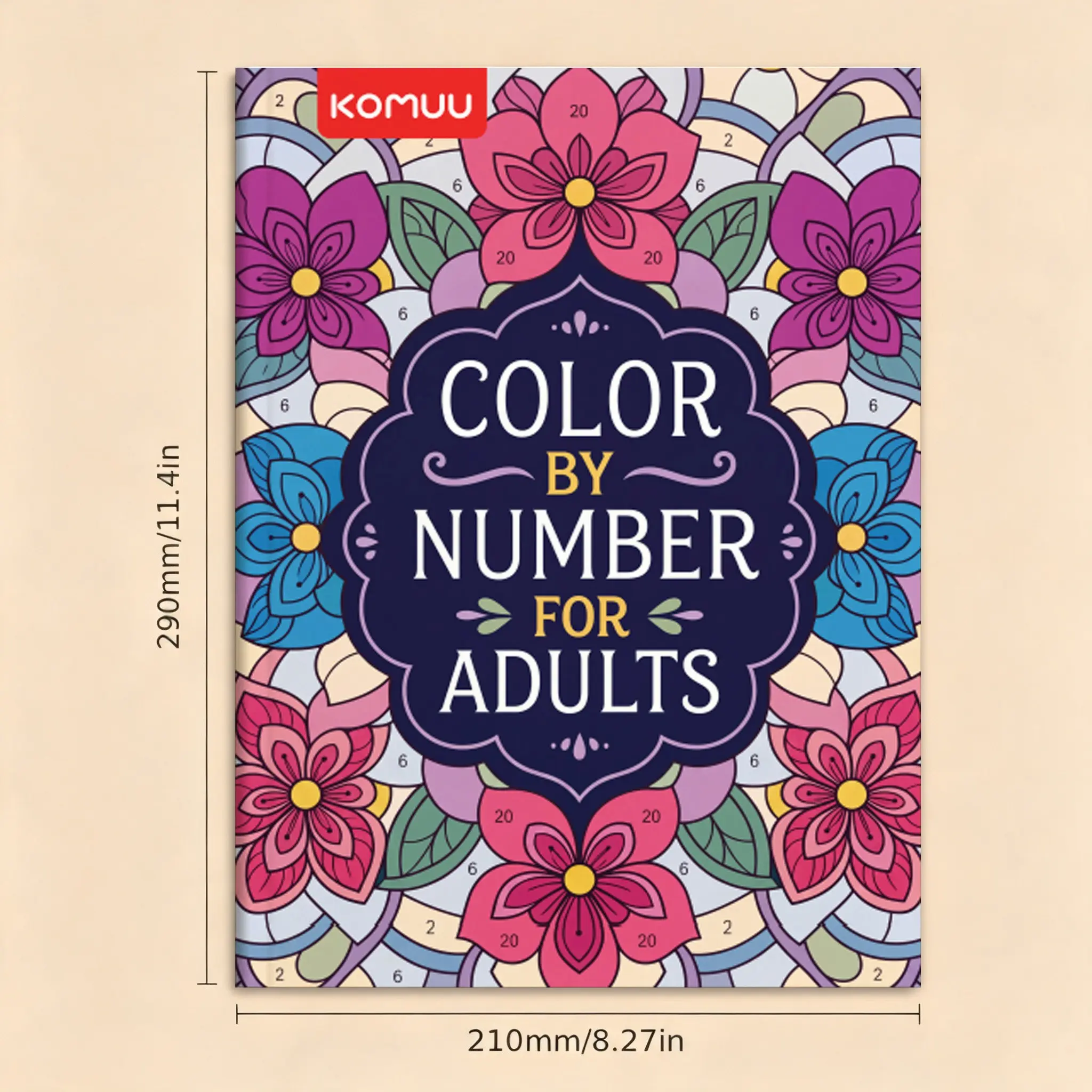 [My First Coloring Book], Thick Non-Transparent Smooth Paper, Floral Insect Themes, Hand Drawing Practice, Gift & Art Teaching Material, 290mm X 210mm