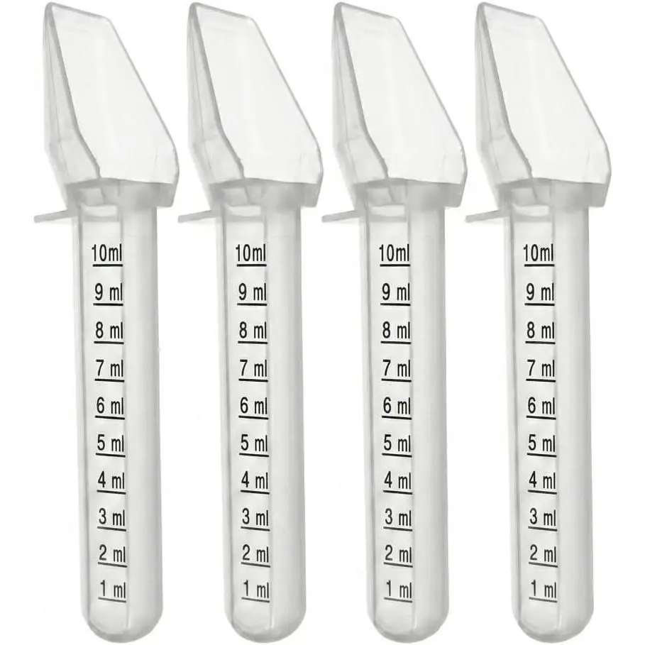 4 Pack 10 ml (2 TSP) Calibrated Plastic Medicine Spoon, Oral Liquid Medication Dispenser for Kids, Baby & Toddler(Gift)
